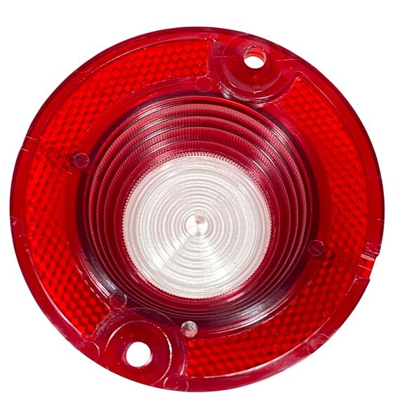 '62 Chevrolet Rear Side Back Up Lens Reverse Red Clear 62C-13454 New - Picture 2 of 3